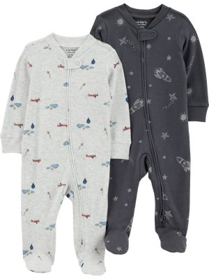 Kit 2 macacões Carter's Child of Mine menino