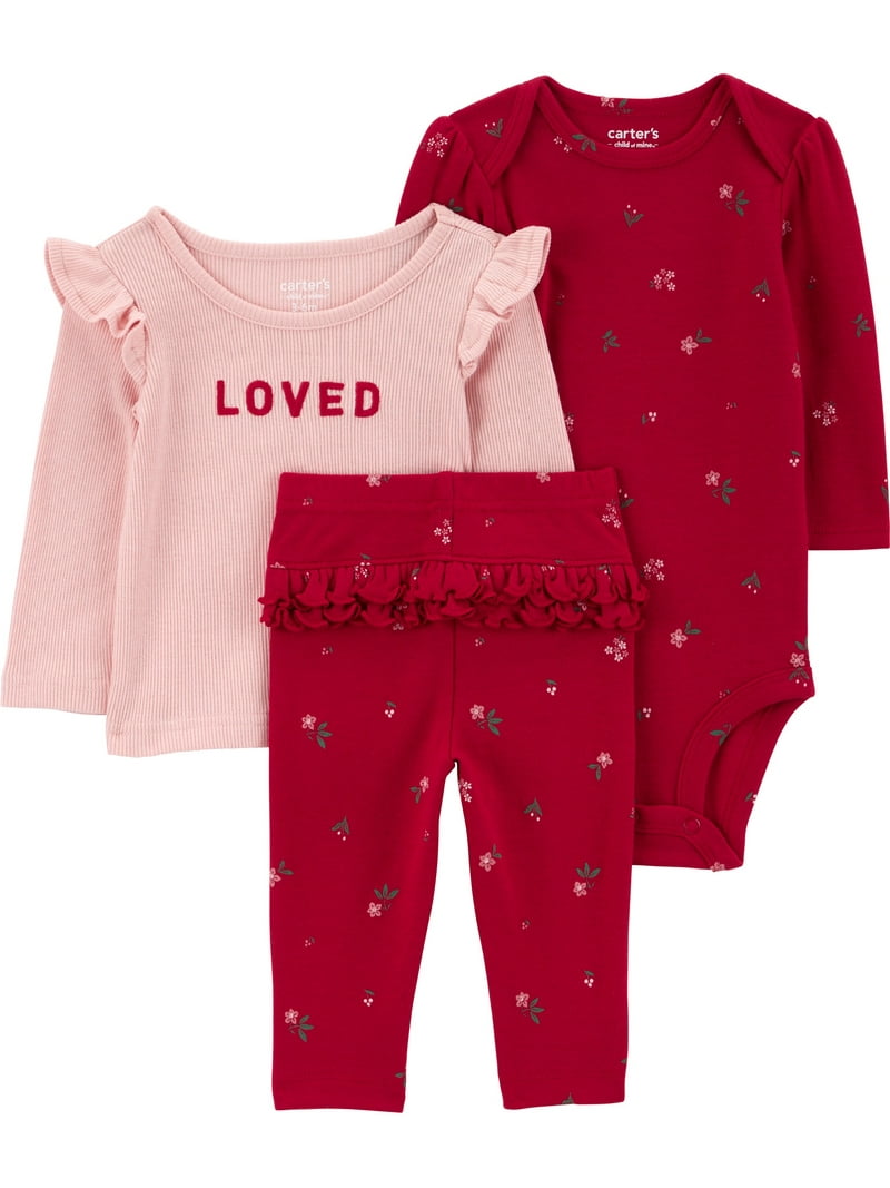 Conjunto de 3 peças Carter's Child of Mine menina